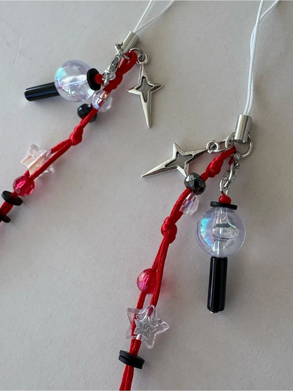 BTS Army Bomb Lightstick Phone Charm - Set of 2